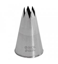 Douille inox dentée 10 mm